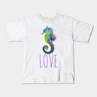 Love seahorse design Kids T-Shirt